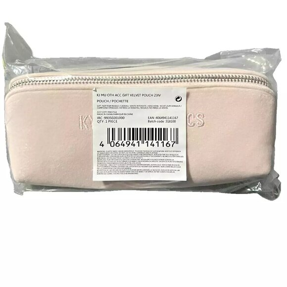 KYLIE Cosmetics PINK VELVET Makeup Pouch Travel Toiletry Bag Baby Pastel SOFT - Picture 2 of 4